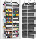 Over the Door Organizer 5 Tiers, Extra Large Behind Door Storage of 10 Compartments, 80 lbs Weight Capacity Over Door Organiz