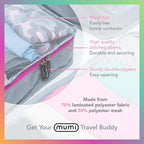MUMI Packing Cubes - 5 Compression Packing Cubes for Travel, Luggage Organizer Bags for Suitcases, Carry-On, Duffle or Backpa