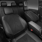 CAR PASS Leather Oxford Car Seat Covers Full Set, All-Weather Non-Slip Durable, Universal Fit for SUVs Sedans Trucks Vans Aut