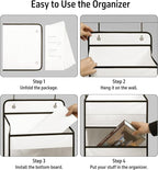 TYMENSH Over Door Organizer with 5 Large Pockets, Heavy Duty Hanging Organizer Storage, Closet Bathroom Nursery Bedroom Dorm,