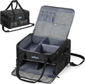 ZEEMO Golf Trunk Organizer, 2 Layer Car Locker with Ventilated Compartment for 2 Pair Shoes, Travel Storage Bag for