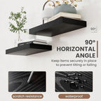36 Inch Floating Shelves, 8 Inch Deep Floating Shelves for Wall, Hanging Shelf with Invisible Brackets, Deep Shelves for Bath