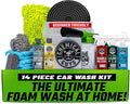 Chemical Guys Car Wash Kit 14-Pc Arsenal Builder - with Foam Blaster, Wash Bucket, Towels, Applicators, and 16 oz Soaps, Waxe
