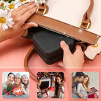 Neveika Jewelry Box with Mirror,Small Jewelry Organizer Box，Travel Jewelry Case for Women，Gift Jewelry Boxes for Female Girls