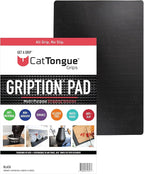 CatTongue Grips Non-Adhesive Anti-Slip Mat - Multi-Purpose Non-Slip Pad for Countertops, Desks, Tables & Workspaces - Ideal D