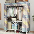 Portable Wardrobe Closet For Hanging Clothes, Installation-free Wardrobe, One-piece Folding Design,closet Organizer System,wa