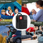 320 PCS Survival Kits First Aid Kit, Gifts for Men Christmas Him Dad, Survival Gear and Equipment with Tactical Molle Pouch f