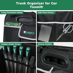 112L Large Capacity Car Trunk Organizer with 20L Insulated Fresh-Keeping Bag, Heavy-Duty 600D Waterproof Oxford Collapsible