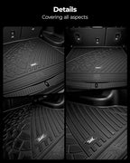 3W Cargo Liner & Seat Back Mats for 2021-2026 Chevrolet Chevy Suburban/GMC Yukon XL (Only Yukon XL, Not Fit Yukon)/Cadillac Escalade ESV (Only Escalade ESV, Not Fit Escalade)