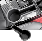 Upgrade Cup Holder Insert for 2014-2024 Toyota 4Runner Center Console Cupholder Coaster Liner Replaces Mat for 4 Runner Interior Accessories Black(Center Console Rear, 1PCS)