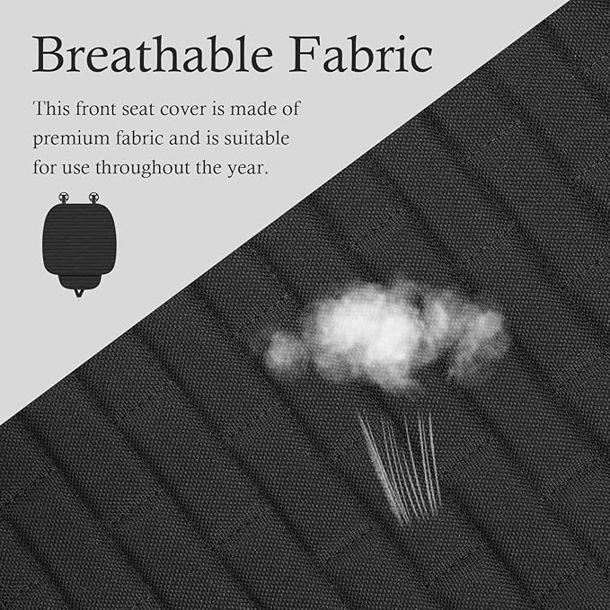 Car Seat Covers Front Seats,Non-Slip & Breathable Car Front Seat Cover with Lattice Design,Universal Bottom Seats Covers for 