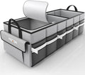 HOTOR Trunk Organizer - Car Organizer with Built-In Leakproof Car Cooler, Collapsible Trunk Organizer with Cooler for Car,