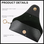 Magnetic Sunglass Holder for Car Visor, Travel Sunglasses Case with Clip for Purse, Eyeglasses Case