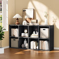 YESHOMY 8 Cube Storage Organizer, Open Frame 2-Tier Bookshelf, Organizer with Adjustable Shelves, Display Storage Bookcase fo