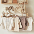 Whaline 7Pcs Baby Closet Size Dividers Clear Acrylic Infant Clothes Hanger Separators Newborn to 24 Month Thicken Wardrobe Ha