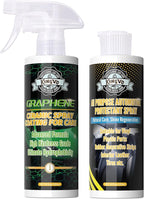 Kingvo Ceramic Spray Coating for Cars, Car Leather Conditioner Automotive Clear Coat Detail Spray Polishing Kit Leather Care 