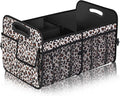 Femuar Car Trunk Organizer, Large Capacity Collapsible Trunk Storage with 11 Pockets, Waterproof, Non-Slip, Suitable for Car