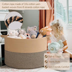 INDRESSME 115L Extra Large Blanket Basket, Woven Baskets for Storage, Wicker Storage Basket for Organizing Woven Laundry Bask