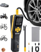 AstroAI 150 PSI Tire Inflator Portable Air Compressor for Car Tires, Cordless Bike Pump with LCD Display, Auto Shut-Off, 5 Modes Air Pump for Car Motorcycle Bicycle Balls, LED Light & Storage Design