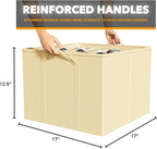 SpaceAid Shoe Organizer for Closet, 2 Pack Foldable Shoe Storage Containers Baskets Boxes Bins w/Adjustable Dividers, Fits 16