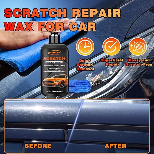 Car Paint Scratch Remover, Polishing Compound Kit Remove Scratches and Swirl Marks for Vehicles—Cars, Suvs, Rvs Trucks & Motors Restore Shiny -2026 Upgraded 4.1oz/120ml -2Set