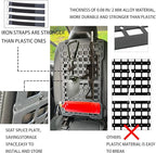 Metal Rigid Molle Panels for Vehicles - Alloy Truck Mount Rack Tactical Seat Back Organizer - Adjustable, Versatile Panel - Stronger Than Plastic - 4 Loop Fasteners - Eco-Friendly