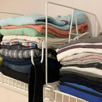 Evelots Wire Shelf Dividers - Extra Closet Organization and Storage for Home or Office -4 Pack- New Removable Hooks - Tall Sh