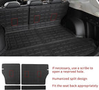 Floor Mats Compatible with 2019-2024 Subaru Forester Cargo Mat Trunk Liner TPE All Weather Back Seat Cover Protector 2023 Forester Accessories (Trunk Mat+Backrest Mats+Floor Mats)
