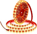 ALITOVE Orange LED Strip Lights 16.4ft 5050 SMD Black PCB 5M 300 LEDs Waterproof IP65 12V DC for Home Hotels Clubs Shopping malls Cars Lighting