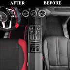 CAR PASS Air Mesh Leather Car Seat Covers for Front Seats, Waterproof Car Floor Mats, Sporty Steering Wheel Cover, Universal 