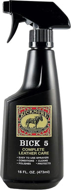 Bick 5 Leather Cleaner Conditioner Spray 16 fl oz, For All Leather Goods, USA Made