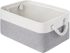Storage Baskets for Shelves 13.8x9.8x6.7 Inch, Foldable Fabric Storage Bins with Handles, Small Storage Baskets for Organizin