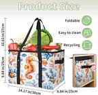 Reusable Grocery Bag, Foldable Large Shopping Tote Bag for Groceries Kitchen Picnic Car Trunk