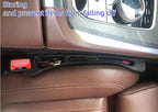 Car Seat Gap Filler Accessories,Storage Organizer Fit Car SUV Truck Fill The Gap Between Seat & Console Vehicle Console Side Pockets (Black)