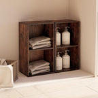 Book Shelf, 2 Cube Storage Organizer, Open Shelves Bookcase 9.3 x 11.8 x 21.1, Bookshelf for Living Room, Bedroom, Home Offic
