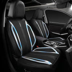 CAR PASS Nappa Leather Seat Covers, Waterproof Durable Universal fit for Women Girly SUV Truck,Anti-Slip Driver Seat Cover wi