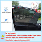 ZATOOTO Car Sun Shades for Driver Side Window, Front Window Sun Shade for Car Mesh Shade Protection from Heat and UV for Sleeping Camping
