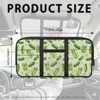 Funny Cucumber Car Sun Visor Organizer Fashion Car Sun Visor Storage Bag with Card Holder Easy to Store Universal Size Fit for Most Cars SUV