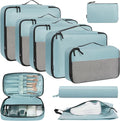 BAGAIL 8 Set/9 Set Packing Cubes Luggage Packing Organizer for Travel, Suitcase Packing Bags for Travel Accessories