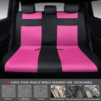 CAR Pass Leather 3D Foam Back Support Car Seat Covers Full Set Air Mesh Automotive Seat Covers, All Season Car Seat Cover Fit