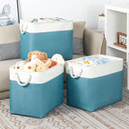 Bidtakay Extra Large Storage Baskets for Shelves 3 Pack Fabric Storage Bins for Organizing Linen Collapsible Organizer for Cl