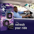 Febreze Car Vent Clip, Downy Calm Scent, 0.13 oz Total, (Pack of 4)