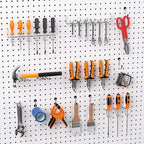FRIMOONY Peg Board Organizer Accessories, Pegboard Hook Locks, Bins, for Organizing Pliers, Wrenches, Screwdrivers, 202-Piece