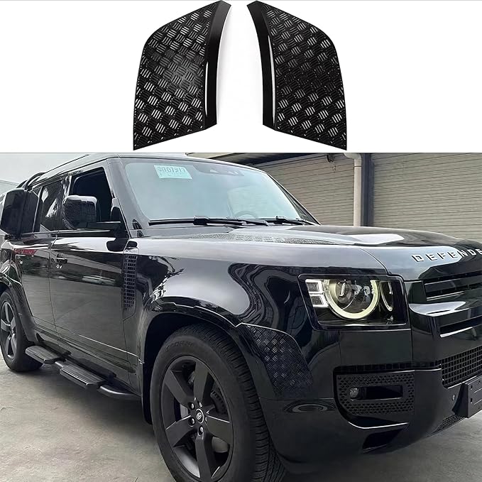 Front Wheel Arch Covers for Land Rover Defender 2020-2025 | Black Body Anti-Scratch Protection Cover Trim Kit Compatible | Defender 90 110 130 Accessories | Easy Installation | Decoration Armor
