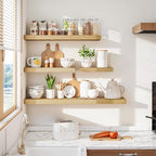 Vivelove 40 Inch Floating Shelves for Wall, 39.4x9 Display Shelves for Bathroom Living Room Kitchen Bedroom Office Farmhouse 