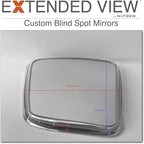 NXTGEN Custom Blind Spot Mirrors - Extended View (2 Pack) Compatible With 4th Gen Ram 1500 - 2 Piece Set (Left & Right)