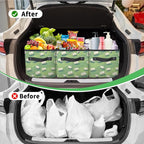 Reusable Grocery Bags Heavy Duty Shopping Bags Foldable Large Tote Bags with Long Handles & Hard Bottom