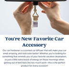 CANDECraftCo Car Air Hanging Fragrance Oil, Car Auto Freshener for Essential Oils, Scents Fragrance Aromatherapy Automobile D