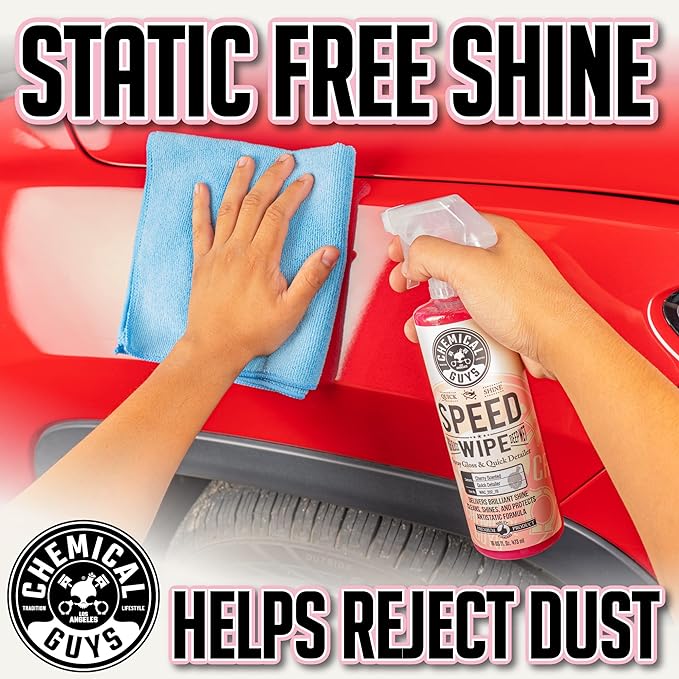 Chemical Guys Speed Wipe Quick Detailer - High Gloss, Streak-Free Shine, Detail Spray for Cars, Trucks, Motorcycles, RVs, and