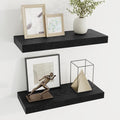 Dreamland 20 Inch Long Floating Shelves in Black,6.7 Inch Deep Floating Shelf for Wall,Large Display & Storage Shelf, Wall Sh